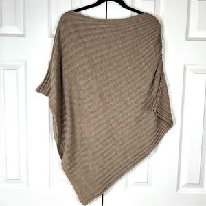 Renee C. Wool Blend Scoop Neck Asymmetric Sweater